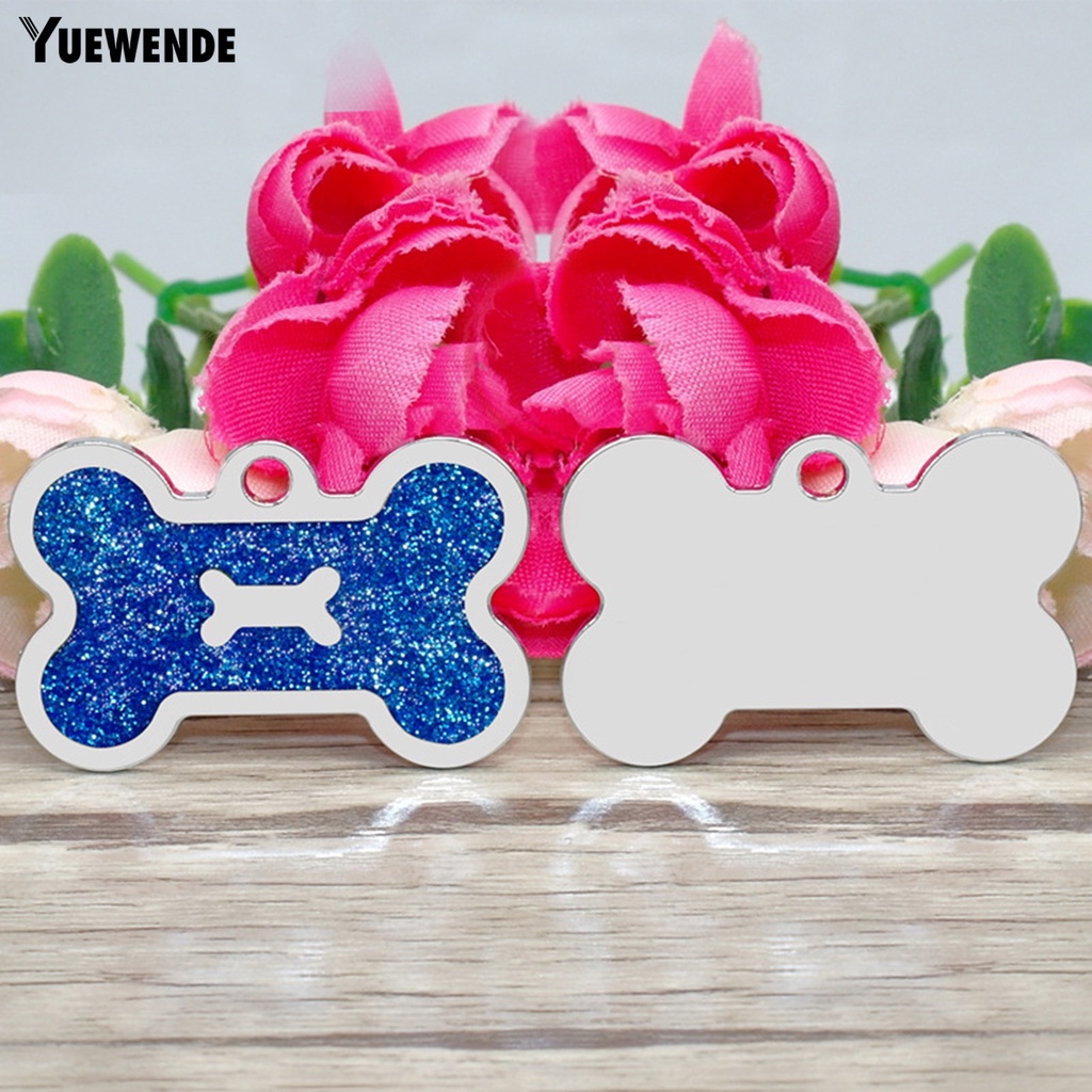 Set 2 Mặt Dây Chuyền Bằng Hợp Kim Màu Sắc Sống Động Độ Bền Cao Trang Trí Thẻ ID Cho Thú Cưng