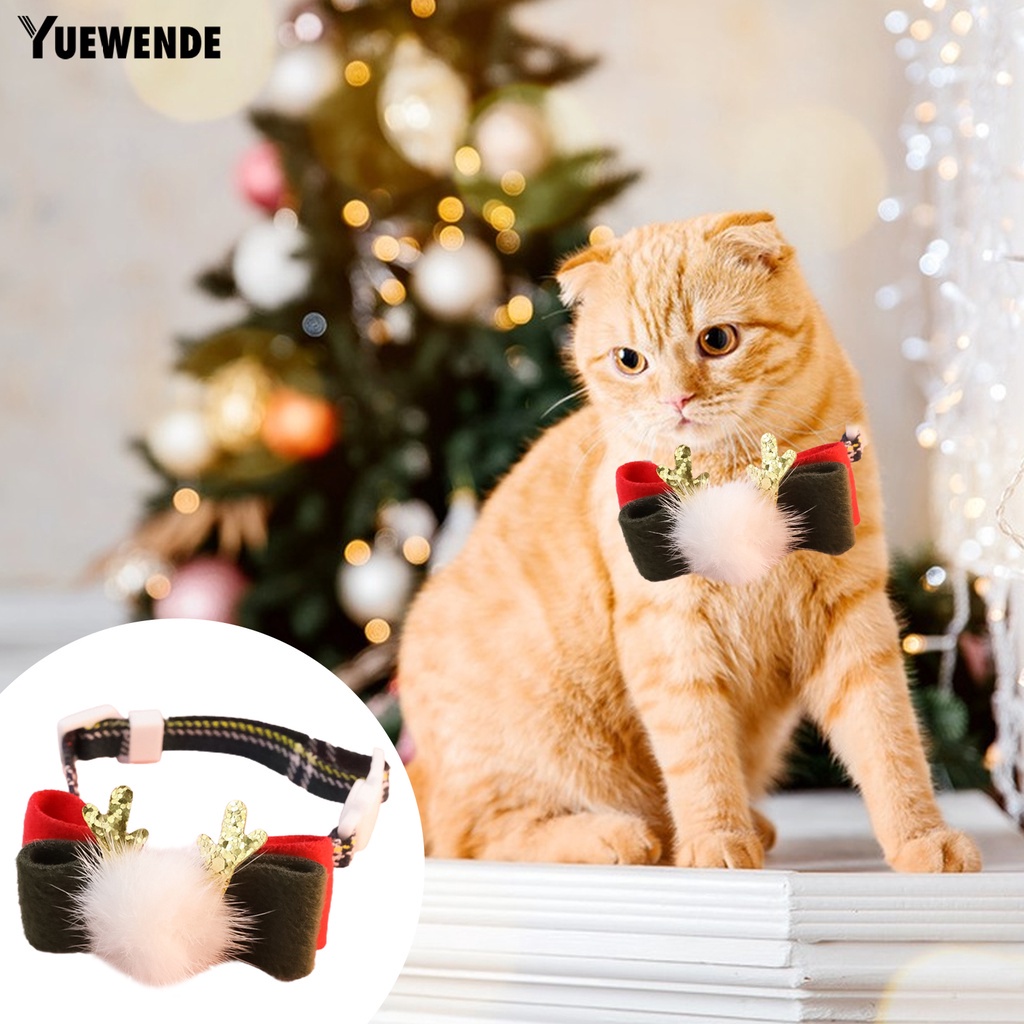 Vòng Cổ YR.T Có Thể Điều Chỉnh Họa Tiết Tinh Tế Chống Cắn Tháo Gỡ Nhanh Họa Tiết Giáng Sinh Cho Thú Cưng