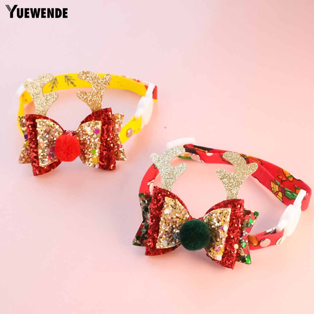 Vòng Cổ YR.T Có Thể Điều Chỉnh Họa Tiết Tinh Tế Chống Cắn Tháo Gỡ Nhanh Họa Tiết Giáng Sinh Cho Thú Cưng