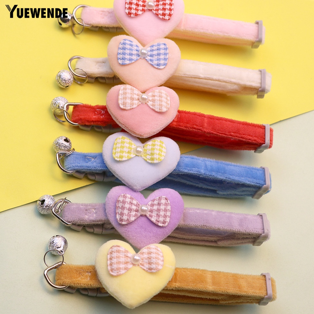 Vòng Cổ Đính Hạt Ngọc Trai Giả Mềm Mại Thoải Mái Họa Tiết Trái Tim Cho Thú Cưng