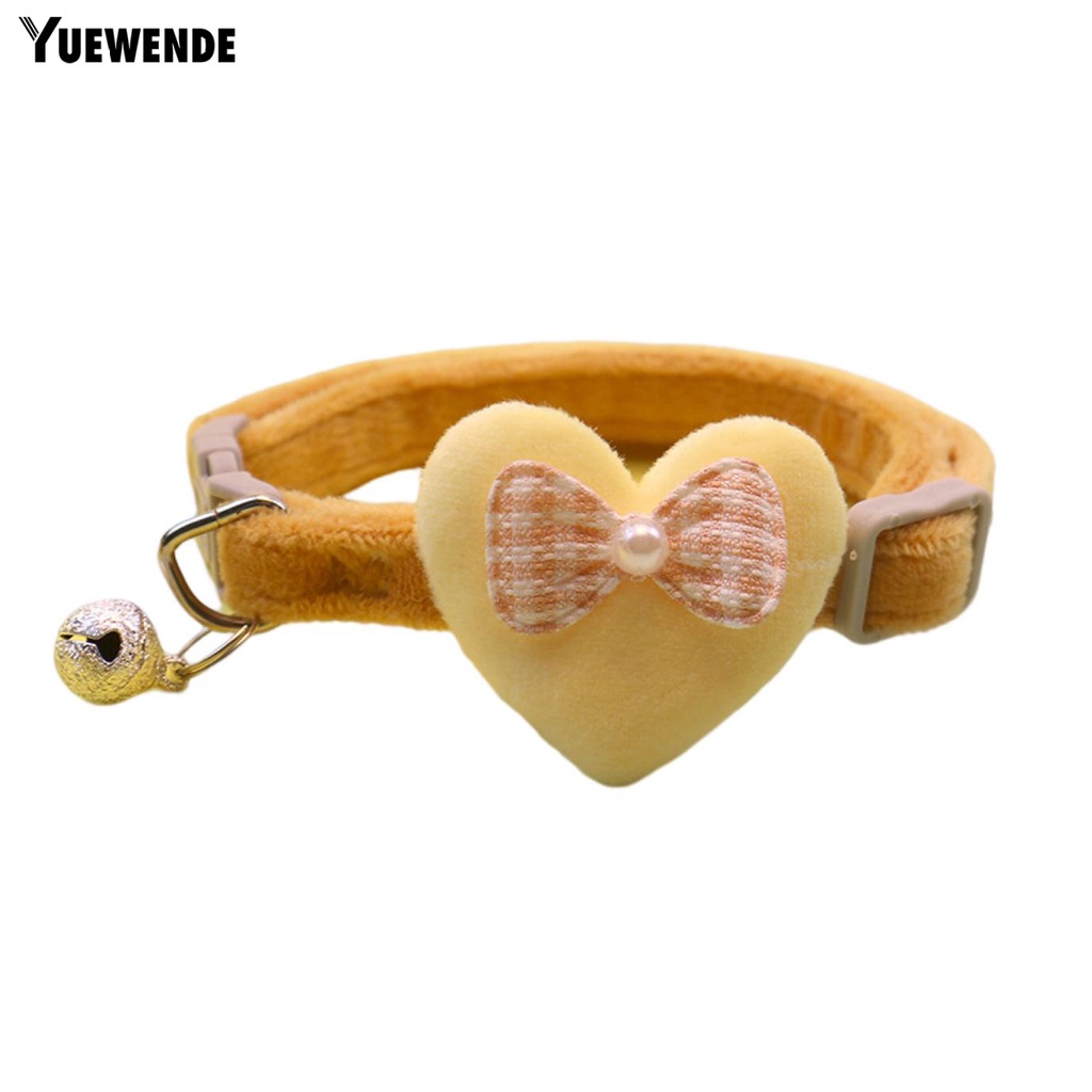 Vòng Cổ Đính Hạt Ngọc Trai Giả Mềm Mại Thoải Mái Họa Tiết Trái Tim Cho Thú Cưng