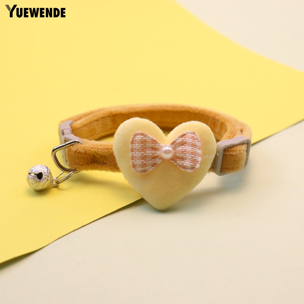 Vòng Cổ Đính Hạt Ngọc Trai Giả Mềm Mại Thoải Mái Họa Tiết Trái Tim Cho Thú Cưng