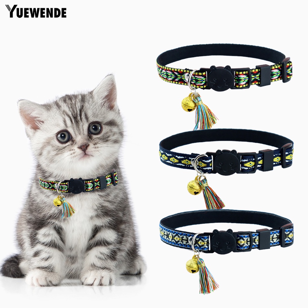 Yr.t Vòng Cổ Phối Tua Rua Bằng Polyester Không Gây Kích Ứng Thân Thiện Với Da Nhanh Chóng Dành Cho Thú Cưng