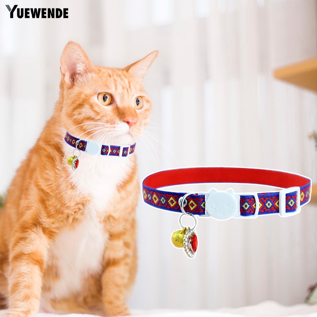 Yr.t Vòng Cổ Thú Cưng Bằng Polyester In Họa Tiết Trái Tim Nhiều Màu Dễ Tháo Gỡ Nhanh Chóng Chống Mài Mòn Thân Thiện Với Da