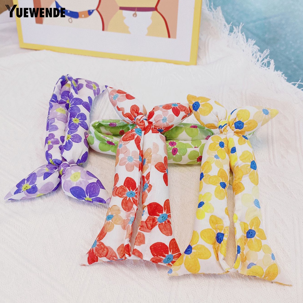 Yr.t Khăn Quàng Cổ Thú Cưng In Hoa Nhiều Màu Sắc Giàu Có Thể Điều Chỉnh Buộc Dây Trang Trí Chụp Ảnh