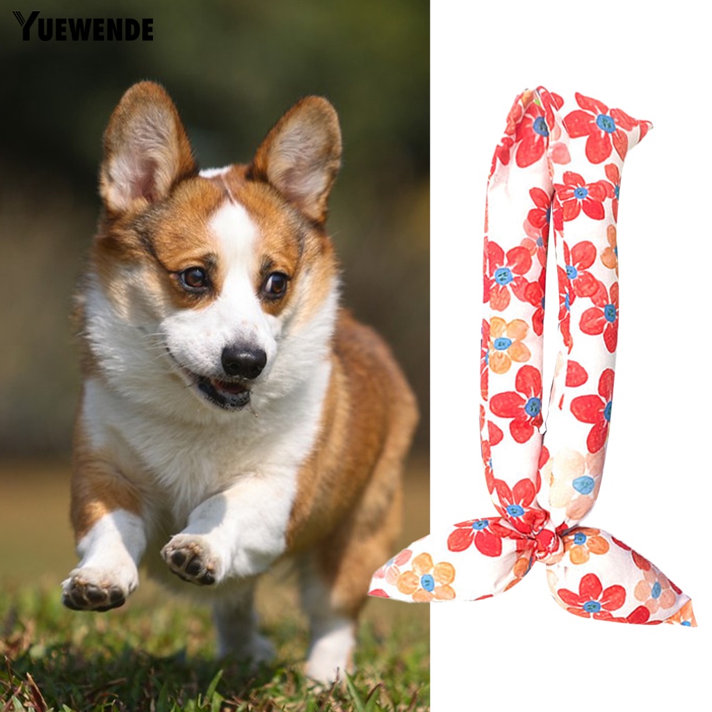 Yr.t Khăn Quàng Cổ Thú Cưng In Hoa Nhiều Màu Sắc Giàu Có Thể Điều Chỉnh Buộc Dây Trang Trí Chụp Ảnh