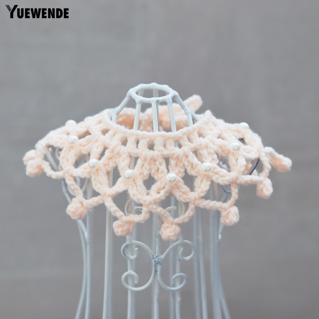 Yr.t Vòng Cổ Dệt Kim Đính Ngọc Trai Nhân Tạo Điều Chỉnh Được Chống Cắn Thoải Mái Mềm Mại Cho Thú Cưng