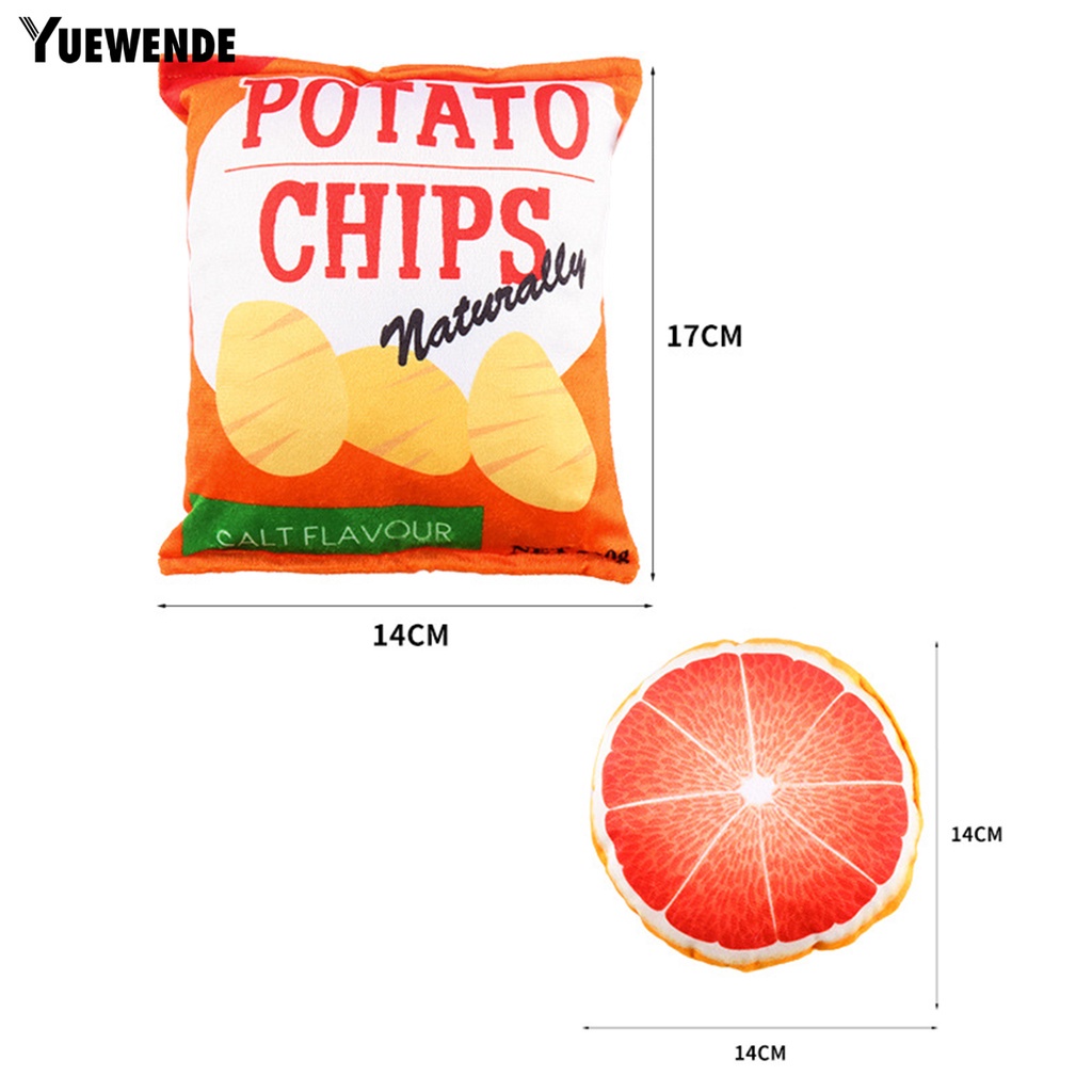 Đồ Chơi Nhồi Bông Hình Trái Cây Mềm Mại Có Âm Thanh Chống Cắn Tương Tác Với Thú Cưng