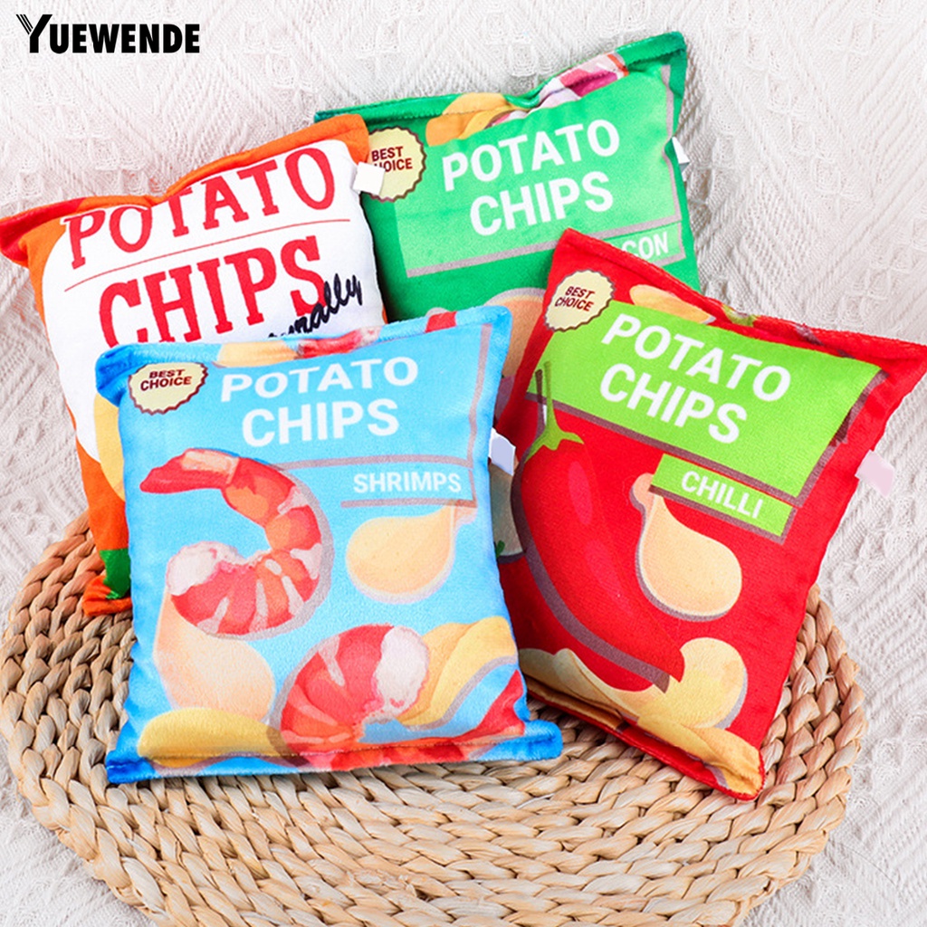 Đồ Chơi Nhồi Bông Hình Trái Cây Mềm Mại Có Âm Thanh Chống Cắn Tương Tác Với Thú Cưng