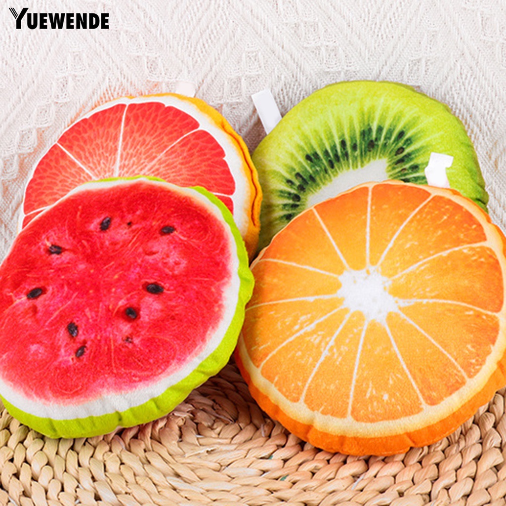 Đồ Chơi Nhồi Bông Hình Trái Cây Mềm Mại Có Âm Thanh Chống Cắn Tương Tác Với Thú Cưng