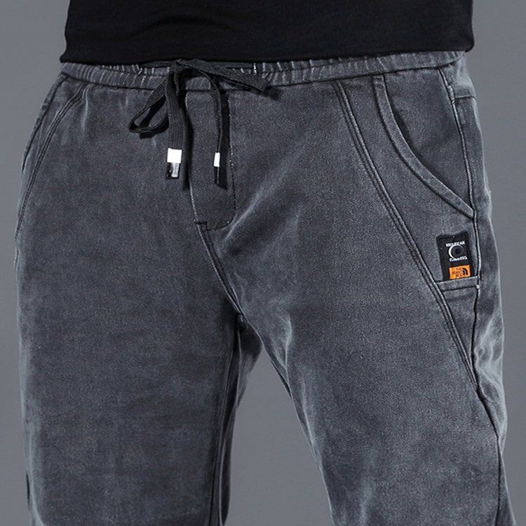 Quần Jeans Lửng Mỏng Lưng Thun Thời Trang Mùa Hè Dành Cho Nam