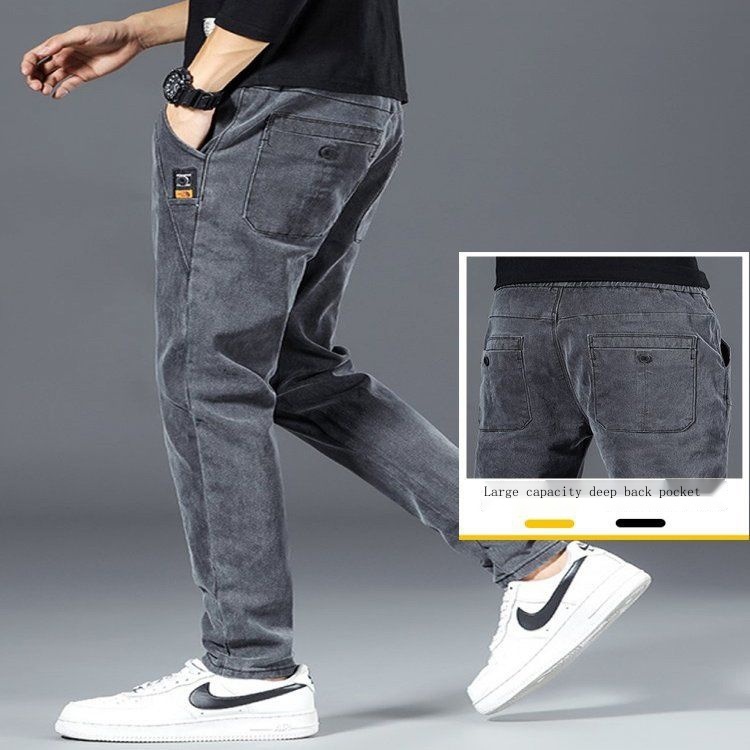 Quần Jeans Lửng Mỏng Lưng Thun Thời Trang Mùa Hè Dành Cho Nam