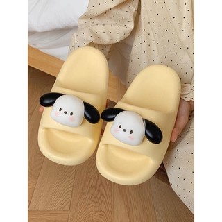 Dép lê dép quai ngang chính hãng XIXITIAO sticker nổi cún Pochacco nhiều màu