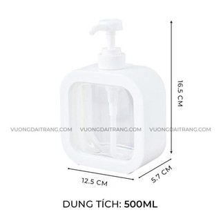 Dcpx Vương Đài Trang chính hãng - Bình chiết trong suốt dạng nhấn ( chiết sữa tắm, nước rửa tay ... )