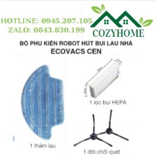 Combo phụ kiện robot lau nhà hút bụi ecovacs cen540