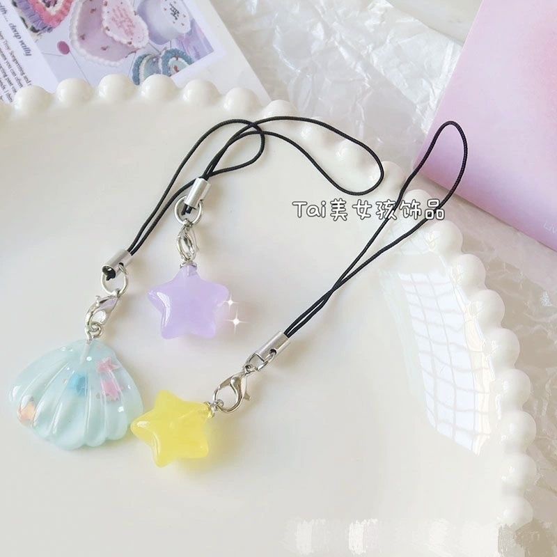 Dây Đeo Điện Thoại Họa Tiết Ngôi Sao Hoạt Hình Màu Ngọt Ngào Cho Học Sinh