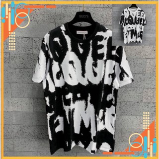 @ Áo Phông QUEEN Loang Đen Trắng Siêu Hot Áo Thun Chữ Queen Chảy Mực Nam Nữ Unisex Form Rộng Chất Cotton $