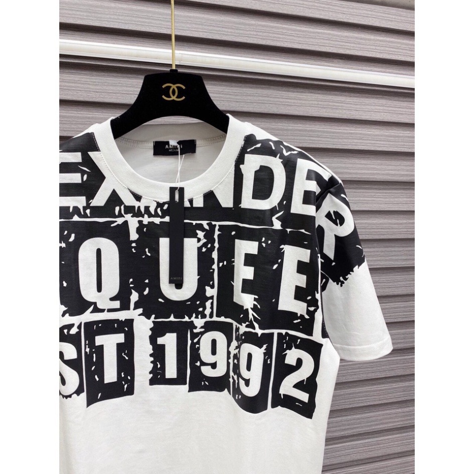 Áo thun Alexander Queen 1992 In Cao Cấp form rộng tay lỡ Unisex cotton 2C thời thượng đl 250gsm tee nam nữ | BigBuy360 - bigbuy360.vn