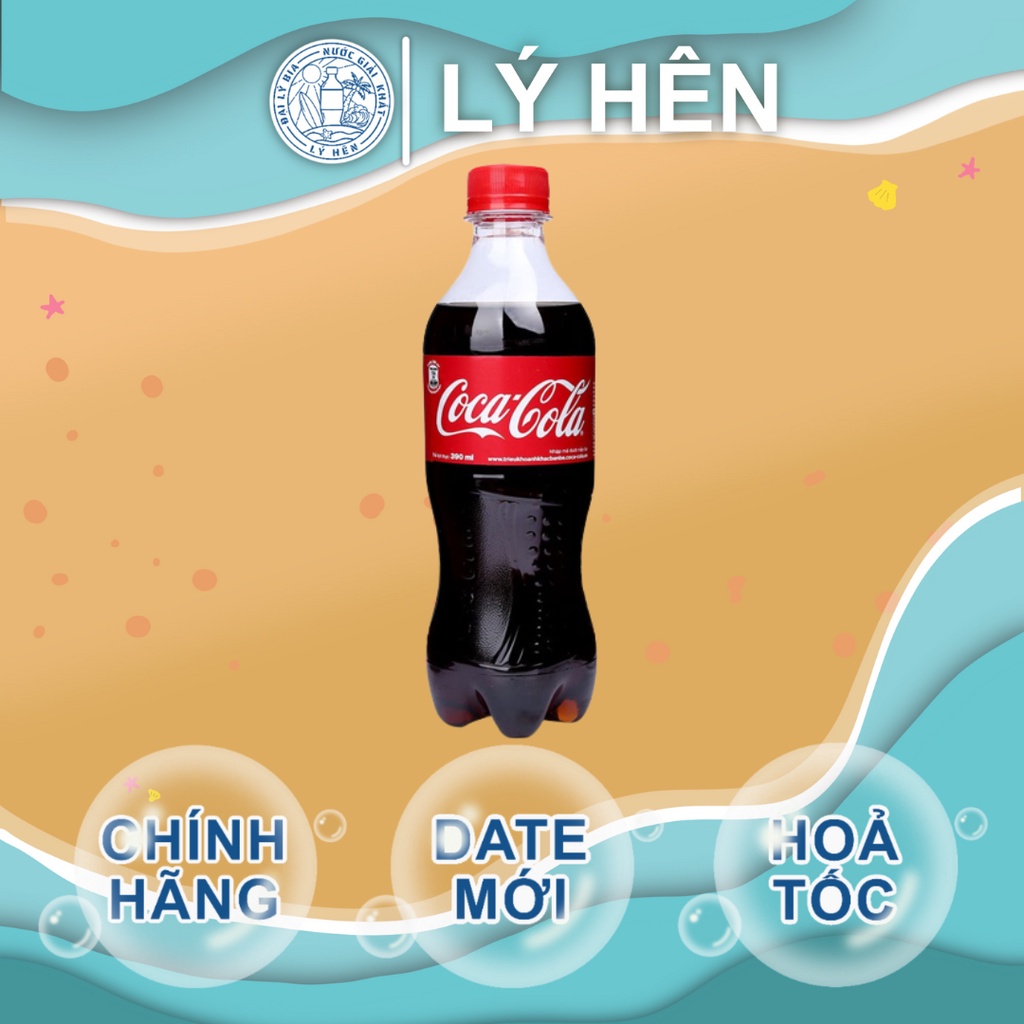 Chai Lẻ Nước Ngọt Có Gas Coca Cola Soft Drink Chai Nhựa PEP 390ml Date Luôn Mới