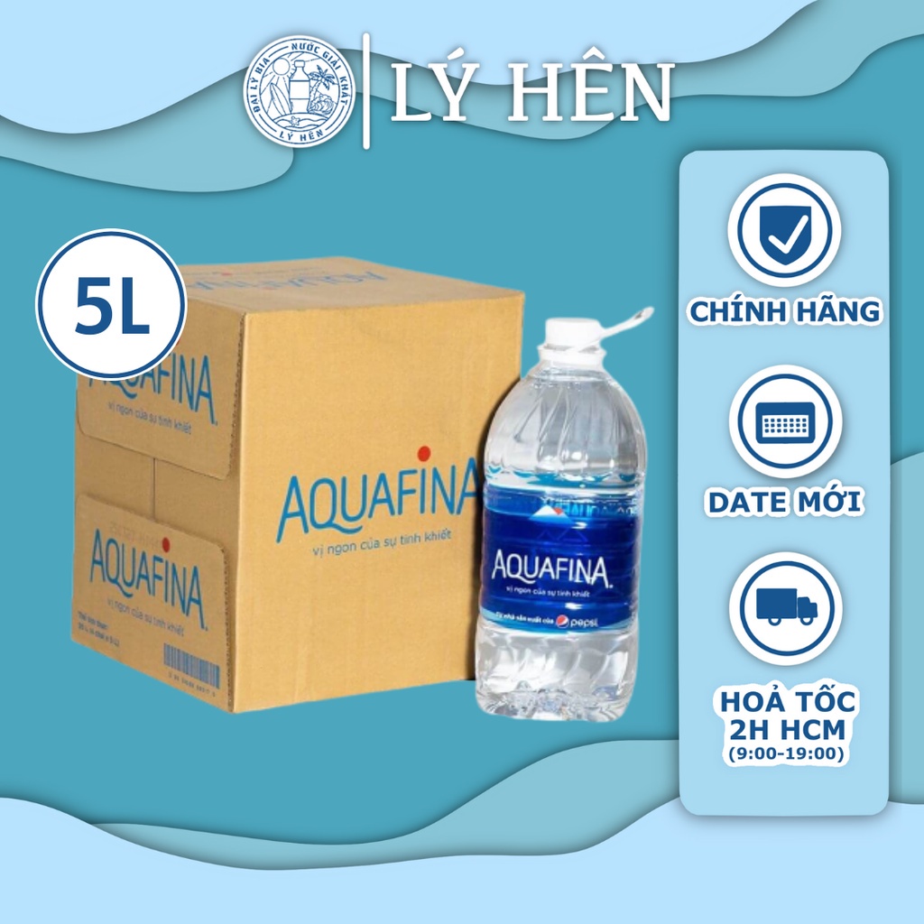 Thùng 4 Chai Nước Suối Tinh Khiết Đóng Chai Aquafina Chai Nhựa 5l HSD 150523