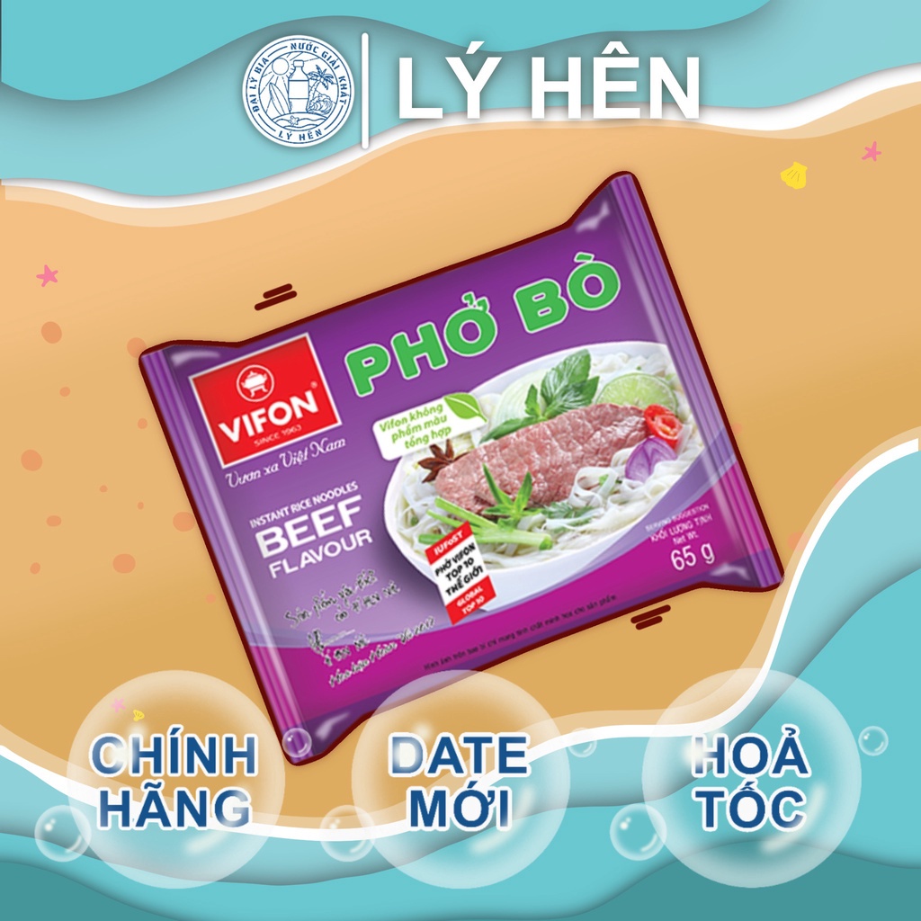 Gói Lẻ Phở Bò Ăn Liền Vifon 65g Thơm Ngon Mời Bạn Ăn Nha