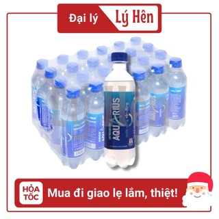 Thùng 24 Chai Nước Uống Thể Thao Vận Động Aquarius Bổ Sung Khoáng Và Chất Điện Giải Chai 390ml Date Luôn Mới