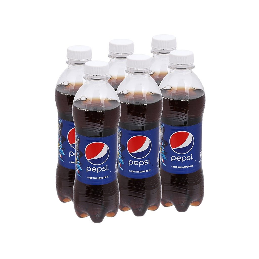 Thùng 24 Chai Nước Ngọt Có Gas Pepsi Cola Soft Drink Chai 390ml Chai Nhựa PEP Date Luôn Mới