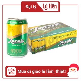 Thùng 24 lon bia zorok - chất lượng quốc tế 330ml/lon hsd tháng 04/2022