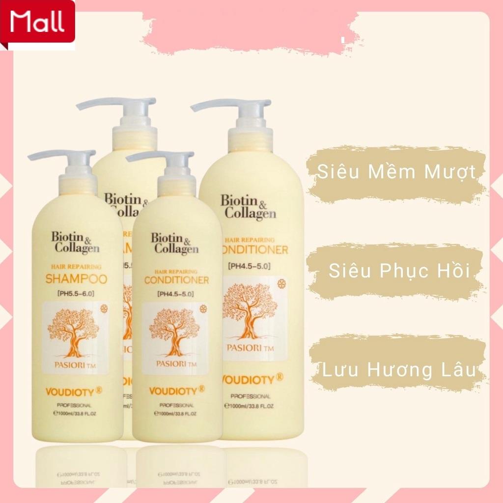 Biotin Collagen Vàng - Biotin Collagen Vàng 1000ml - Biotin Collagen Vàng Siêu Mềm Mượt Phục Hồi Tóc Khô Xơ