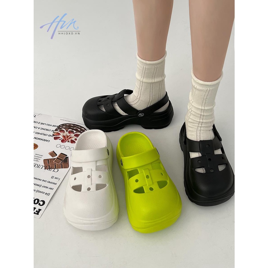 Dép Sandal Đục Lỗ Chống Trượt Dễ Thương Thời Trang Mùa Hè 2023 Cho Bạn Gái