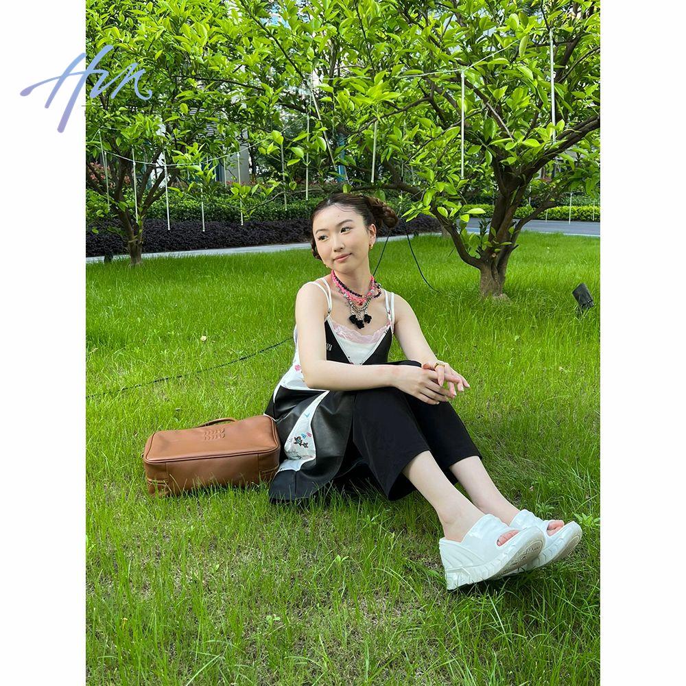 Set Áo Hai Dây + Chân Váy Dài Phong Cách Hepburn Thời Trang Mùa Hè 2023 Mới