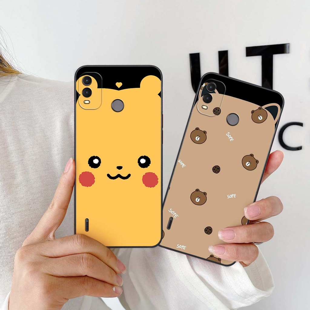 Ốp lưng Nokia G11 / G11 Plus hình tai gấu bear, pikachu, dấu dâu, shin đáng yêu siêu cute