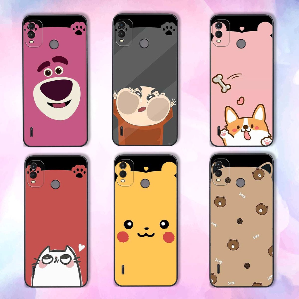 Ốp lưng Nokia G11 / G11 Plus hình tai gấu bear, pikachu, dấu dâu, shin đáng yêu siêu cute