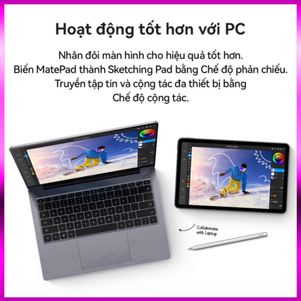 Máy Tính Bảng HUAWEI MatePad | Màn hình 2K FullView | Cộng tác đa màn hình ( sale ) Miễn phí giao hàng . MIỄN PHÍ LẮP ĐẶ