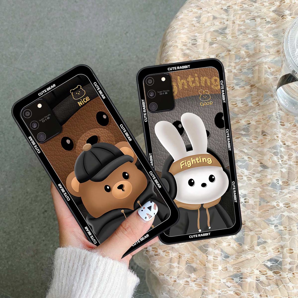 Ốp lưng Samsung S10 Lite hình thỏ trắng vàng 3D, gấu nâu, vũ trụ siêu cấp, rẻ bền đẹp