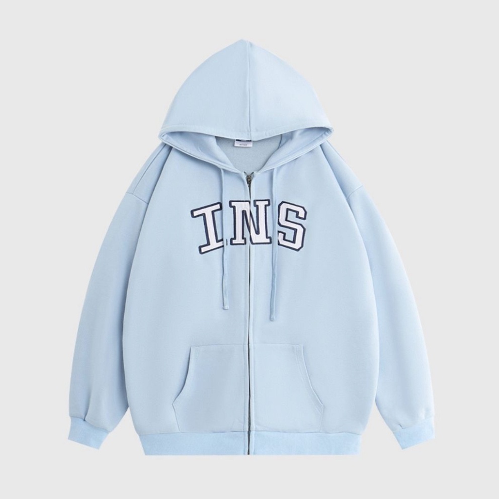 (SẢ HÀNG0 Áo hoodie nam nữ unisex UNICI áo khoác hoodie form rộng có khóa kéo thêu chữ trước ngực cực đẹp kiểu Hàn Quốc