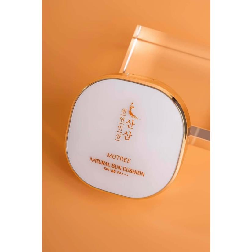 Cushion Chống Nắng Vật Lý Lựu Sâm Motree, Kem Dưỡng Dùng Cho Mọi Loại Da Natural Sun Cushion SPF50+ PA+++
