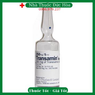 Tranexamic mờ thâm nám, sáng da Transamin Inj.250mg/5ml