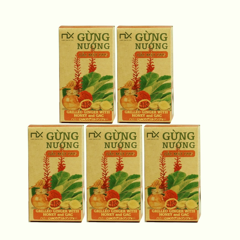 Nam Xanh Gừng Nướng Gấc Mật Ong Ginger Gac Honey 80g(110g)