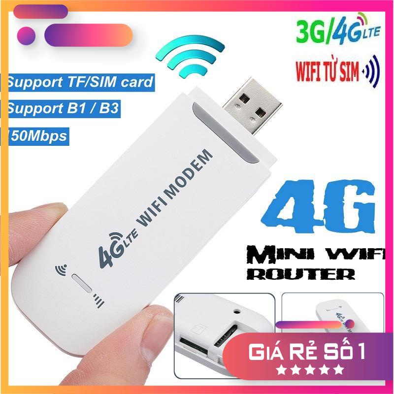 Bộ phát wifi từ sim 4G. USB DCOM 3G 4G DONGLE dùng được đa mạng. Bảo hành 1 năm