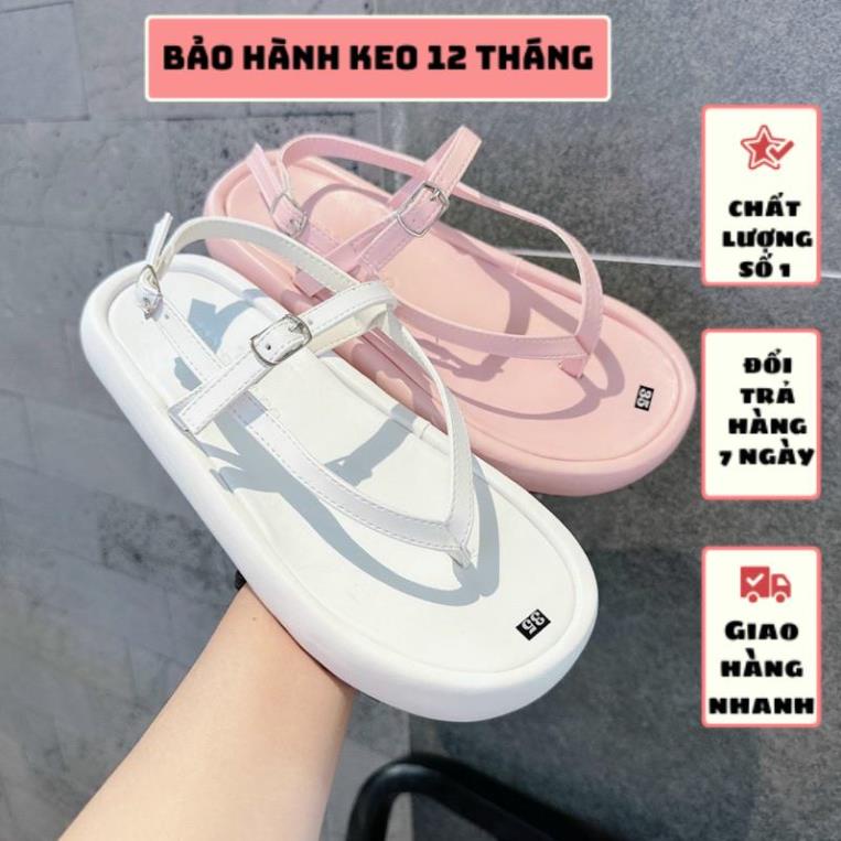 GIÀY SANDAL XỎ NGÓN ĐẾ 2 PHÂN BỌC DA SIÊU XINH