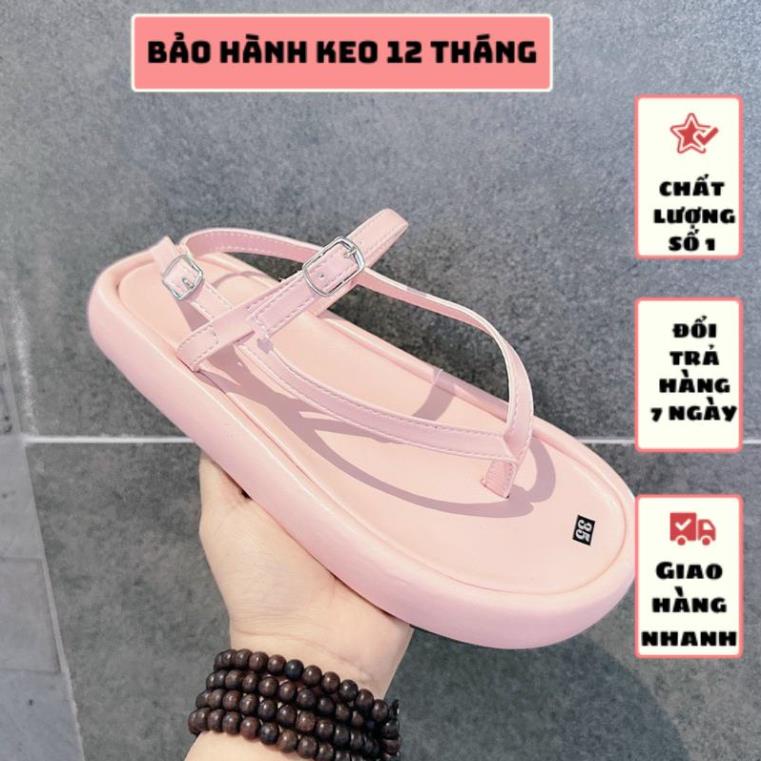 GIÀY SANDAL XỎ NGÓN ĐẾ 2 PHÂN BỌC DA SIÊU XINH