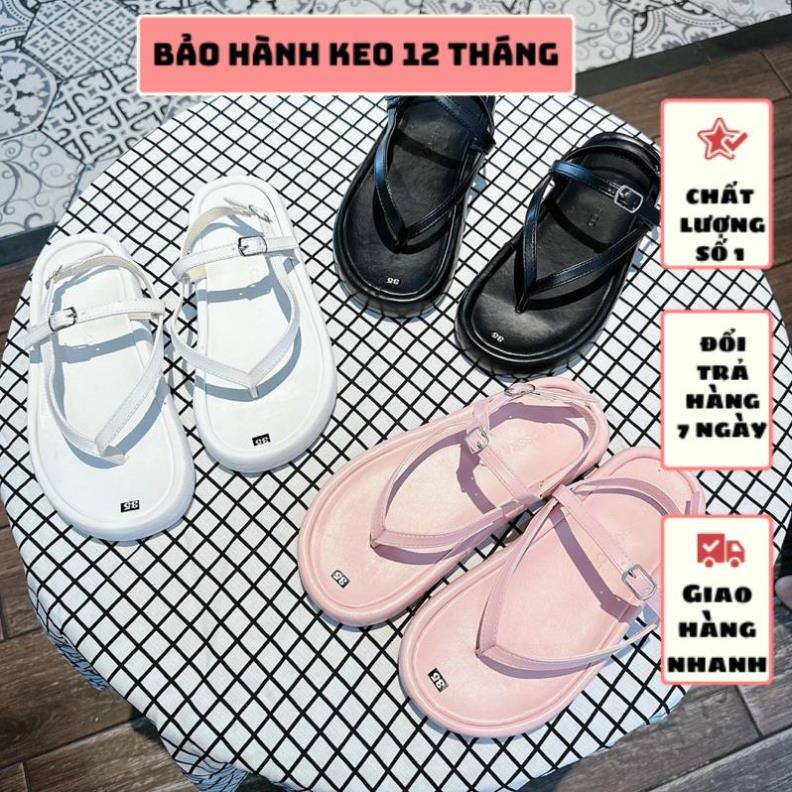 GIÀY SANDAL XỎ NGÓN ĐẾ 2 PHÂN BỌC DA SIÊU XINH
