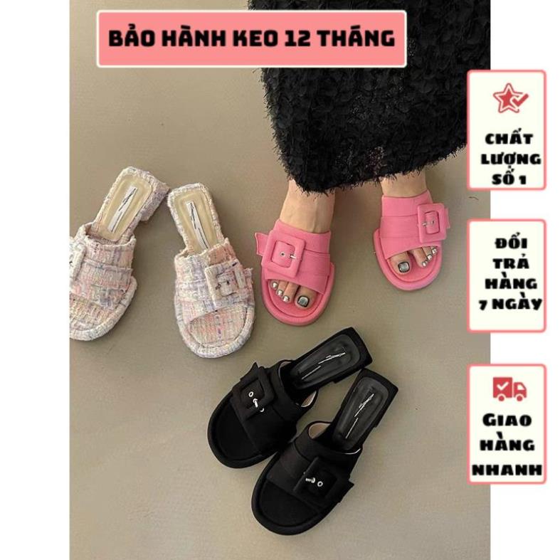 DÉP Z A R A QUAI NGANG PHỐI KHOÁ GÓT CAI 2 PHÂN MÀU SIÊU XINH