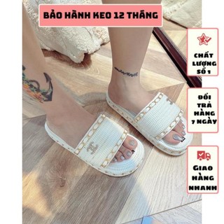 Hot - dép c h a n e l viền xích đế bánh mì bọc nhung siêu xinh hàng quảng châu