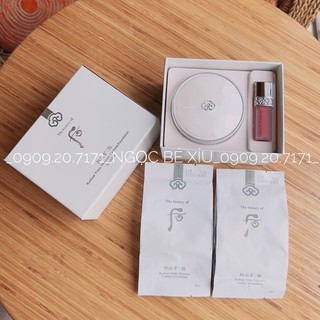 [Mua 1 Được 4] Set Phấn nước whoo trắng Radiant White Moisture Cushion Foudation