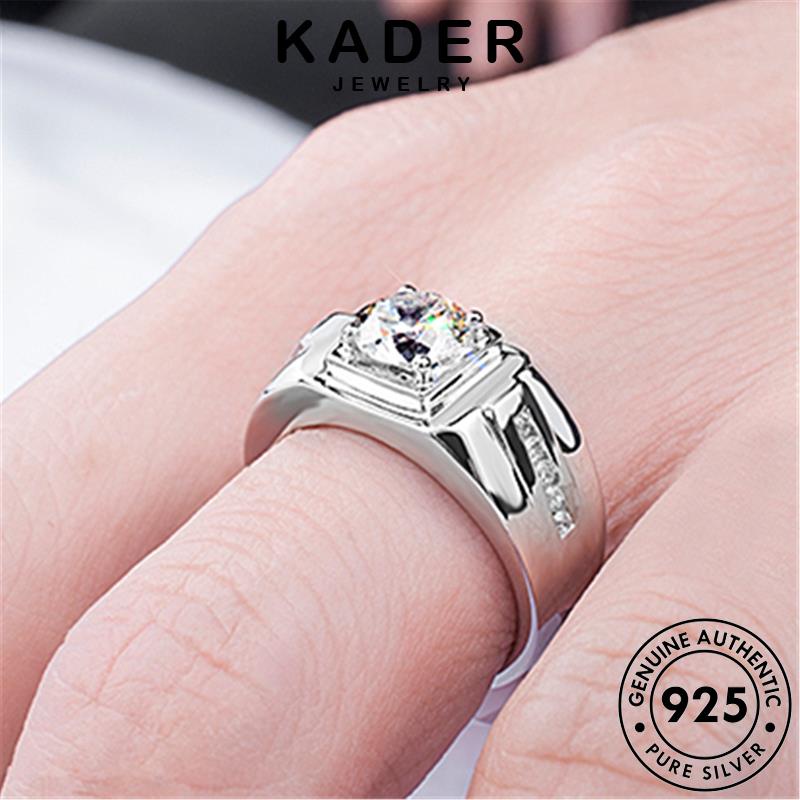 Kader JETELLY Original Moissanite Nhẫn Kim Cương Thời Trang Bạc 925 Nam R214