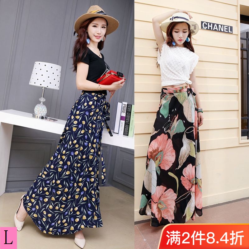 Chân Váy Voan Một Mảnh Buộc Dây Phong Cách Retro Thời Trang Đi Biển Mùa Hè 2023 Mới