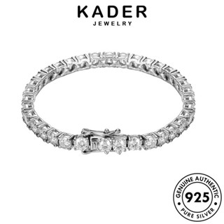 Kader JEWELRY Vòng Tay Moissanite Ban Đầu Nữ Kim Cương Bạc Kim Cương 925 Full Hàn Quốc B2
