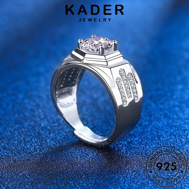 Kader JEWELRY Bạc Nhẫn Nguyên Bản Nam 925 Moissanite Diamond R1158